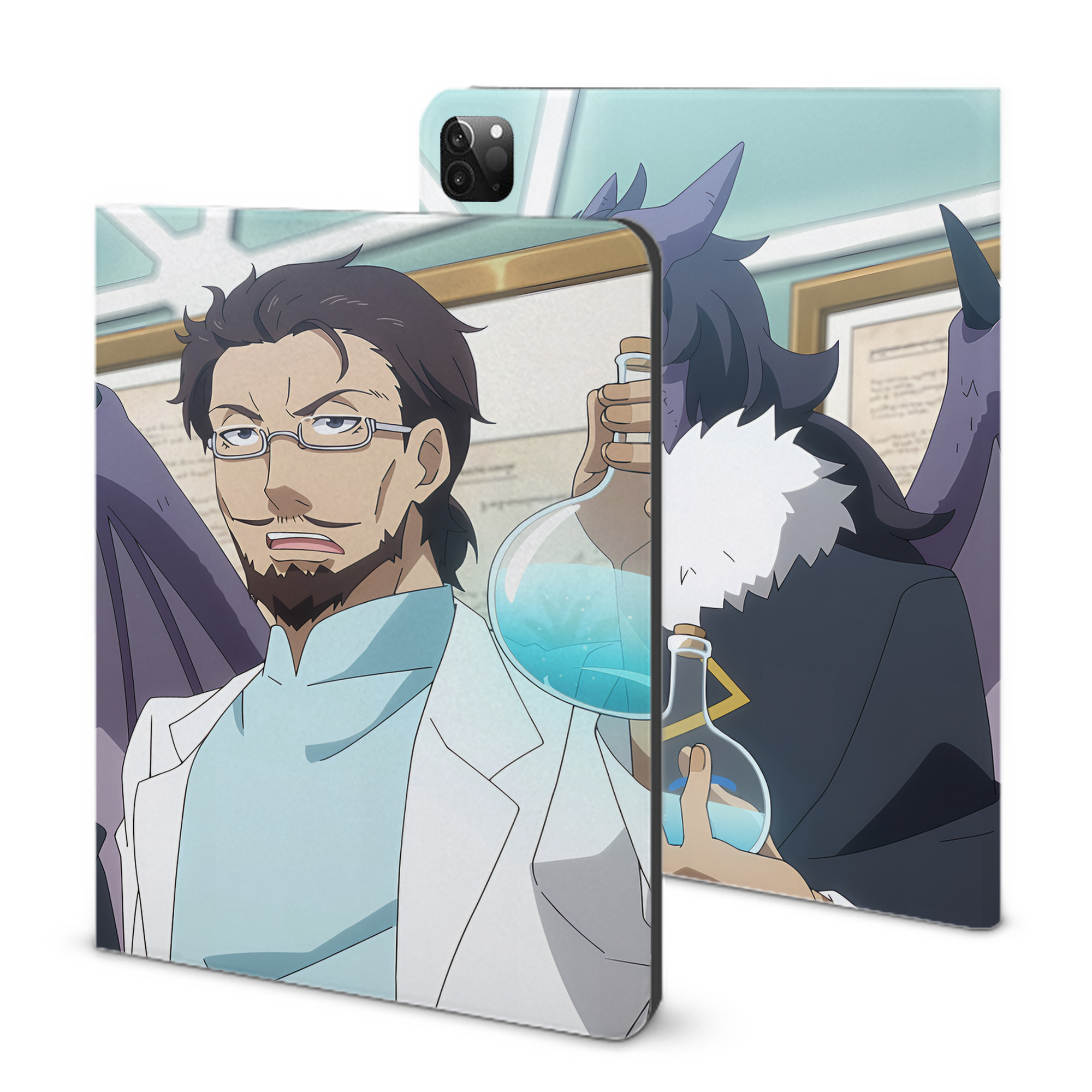 （画像用） 転スラ Regarding Reincarnated to Slime IPadケース ペンホルダー付き ブックスタイルデザイン